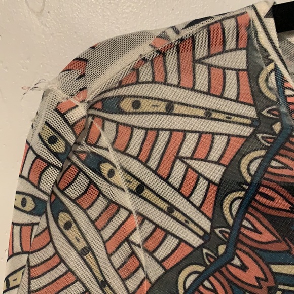 Tribal print shear body suit - Picture 7 of 9